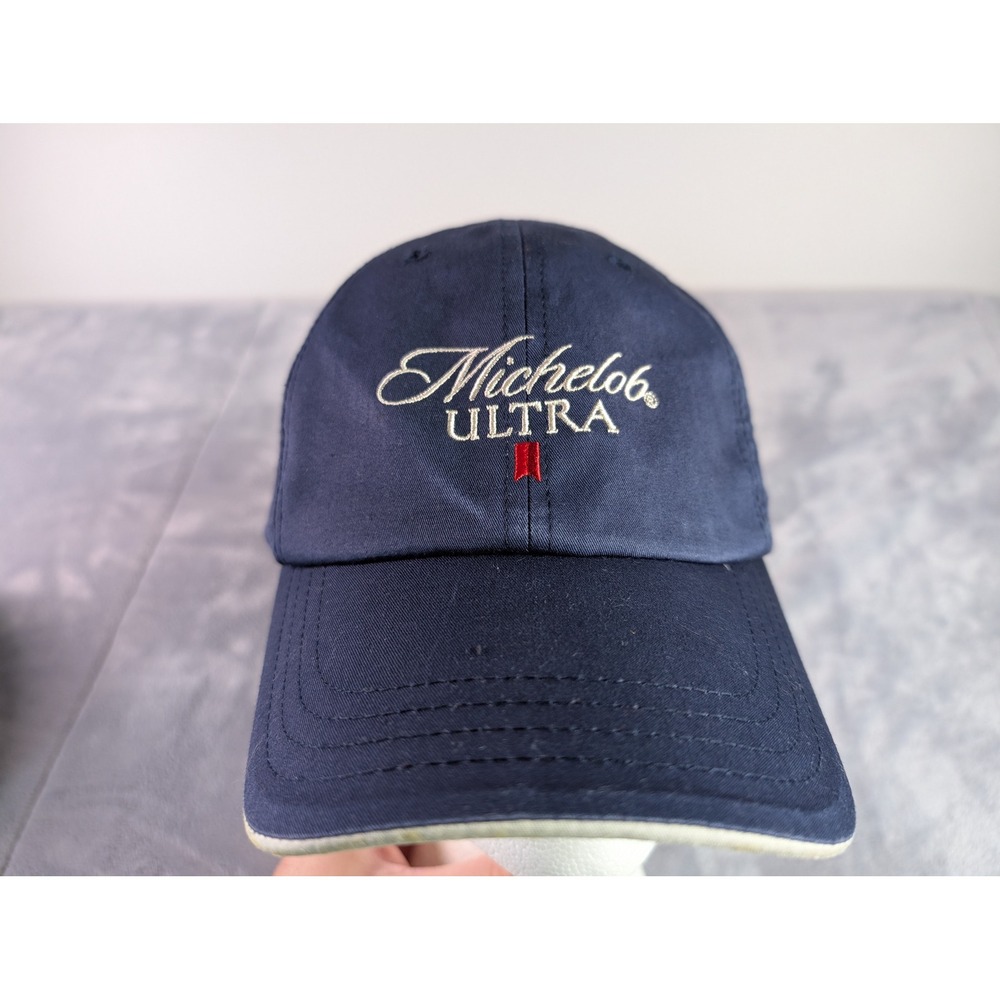 Michelob ULTRA Navy Blue Embroidered Baseball Cap Hat Anheuser-Busch 2003